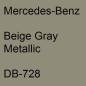 Preview: Mercedes-Benz, Beige Gray Metallic, DB-728.